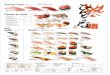 Various Tunas 鮪いろいろ Price / 1 piece of sushi...Roll sushi 巻もの ねぎとろ巻き Leek & Fatty Tuna Roll 380円 いくら巻 Salmon Roe W/ Rice 500円 穴きゅう巻