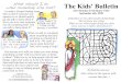 The Kids' Bulletin 23rd Sunday · 2020. 8. 15. · The Kids' Bulletin 23rd Sunday in Ordinary Time September 6th, 2020 Sometimes we see other people doing things that we know are
