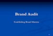 files.transtutors.com€¦ · Brand mantra Brand Exploratory Awareness Favorability Uniqueness of associations Customer based equity model 3.15 . Brand Audit Brand Inventory Suggests