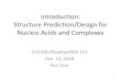 Introduction: Structure Prediction/Design for Nucleic ...cs371.stanford.edu/2018_slides/nucleic-intro.pdf · Introduction: Structure Prediction/Design for Nucleic Acids and Complexes