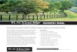 RANCH RAIL - CADdetails · 2014. 9. 15. · Blackline HHP is the first BLACK vinyl ranch rail fence ... Blackline's simple and elegant designs offer a natural and durable look that