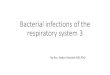 Bacterial infections of the respiratory system 3 · 2019. 12. 26. · respiratory system 3 By Ass. Nader AlaridahMD,PhD. dr. ... Respiratory gram tire bacilli rent diseases # (Mainly