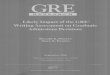 Likely Impact of the GRE@ Writing Assessment on ...are perhaps best reflected in the minutes of one GRE Writing Advisory Committee meeting, held June 25-26, 1996, which cited the following