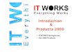 It d ti Introduction Products Products 20082008 WORKS Presentation 2008.pdf · 2018. 3. 2. · IT WORKS Introduction zOur mission is "Everyygthing WORKS" zFounded: 1999 zRegistered