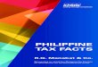 PHILIPPINE TAX FACTS · 2020. 8. 27. · R.G. Manabat & Co. Individual Tax INCOME TAX RATES 1. Resident Citizens 2. Non-Resident Citizens 3. Resident Aliens 4. Non-Resident Aliens