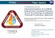 TFAWS Interdisciplinary Paper Session TFAWS18-IN-21 ... o Philip Varghese o Noel Clemens Undergraduate