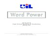 Word Power - University Interscholastic League (UIL) · PDF file Word Power University interscholastic leagUe PO BOx 8028 • Austin, tx • 78713-8028 • 512-471-5883 • academics@