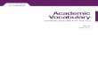 Academic Vocabulary - Russell E ... Academic Vocabulary Analysis Grade 3 Math STANDARDS (TEKS): academic vocabulary directly taken from the standard STAAR: academic vocabulary used