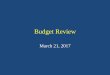 Budget Review · 2017. 3. 29. · 2016-17 2017-18 • Equipment $ 0 $ 7,500 • Contractual Services 12,545 8,460 • Supplies/Toner 83,450 84,180 • Textbooks 40,500 38,500