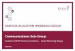 GMP EQUALISATION WORKING GROUP Communications Sub-Group · 2020. 8. 4. · This Guidance has been carefully written with representation and inputs from all pensions professional disciplines