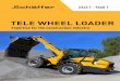 TELE WHEEL LOADER - Schäffer Lader...portant: Maintenance is easy to carry out. Service lives of 10,000 hours and longer are no exception. Kubota engines are very economical and really