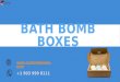 Printed Personalized Branded Bath bomb boxes in London