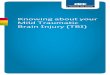 Knowing about your Mild Traumatic Brain Injury (TBI) · 2019. 6. 5. · Traumatic Brain Injury: Diagnosis, Acute Management and Rehabilitation (July 2006) New Zealand Guidelines Group