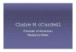 Claire McCardell - Drexel Universitynp44/FASH201/Claire McCardell1905.pdf · Claire McCardell "One of the most important fashion designers of the 20th Century, Claire McCardell helped