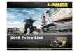 2018 Price List - NC ’s #1 Landa Pressure Washer Dealer...2018 Price List Commercial & Industrial Pressure Washers, Parts, and Accessories All Prices in U.S. Dollars – Effective