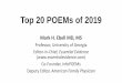 Top 20 POEMs of 2019 - Piedmontfor GAD to placebo or each other. Run-in period excluded. •Median f/u 8 weeks, longest 26 weeks (really?), most industry-funded. •Most effective