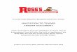 INVITATION TO TENDER TENDER DOCUMENT€¦ · Inspections must be arranged through Ross’s Auctioneers and Valuer’s. INSPECTION DATES Wednesday 19th November 2014 between 9am –