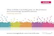 New The CIMA Certificate in Business Accounting qualification docs/2011_CBA... · 2012. 3. 21. · The CIMA Certificate in Business Accounting qualification Getting started ... study