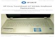 HP Envy TouchSmart m7 k010dx KeyBoard Replacement · Open up the laptop and set it down normally. Use a credit card or spudger to wedge between the top and bottom keyboard casing