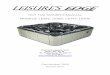 HOT TUB OWNER’S MANUAL MODELS: LE852, LE850, LE742, LE630 · 2016. 2. 15. · You new hot tub is made with quality synthetic cabinet materials. Synthetic materials won’t fade