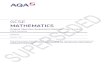 GCSE Mathematics Specimen mark scheme Paper 3€¦ · PracticeGCSE Papers ‐ Set 1‐ Teacher Booklet MATHEMATICS Original Specimen Assessment Materials Paper 3 Higher Mark Scheme