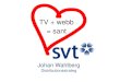 TV + webb = sant - Computer Sweden · 2013. 3. 15. · Johan Wahlberg Distributionsstrateg TV + webb = sant . on demand digital-tv box Allt hör ihop - vad, när, var? Dator T V Mobil