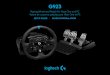 Racing Wheel and Pedals For Xbox One and PC Volant de course … · 2020. 7. 29. · G HUB WHEEL SETTINGS Sensitivity Alters the output response of the wheel to be more or less sensitive