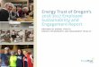 Energy Trust of Oregon’s 2016-2017 Employee Sustainability and … · 2020. 4. 15. · help customers save money and energy. However, ... Our Employee Sustainability and Engagement