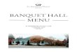 BANQUET HALL MENU - St. Andrew's Valley Golf Club · 2019. 12. 18. · BANQUET HALL MENU. BREAKFAST SPREAD COFFEE & MUFFINS 7 Assortment of Freshly Baked Muffins, Coffee, Tea CONTINENTAL