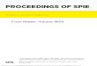 PROCEEDINGS OF SPIE€¦ · PROCEEDINGS OF SPIE Volume 9654 Proceedings of SPIE 0277-786X, V. 9654 SPIE is an international society advancing an interdisciplinary approach to the