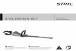 STIHL HSA 94 R, 94T Owners Instruction Manual...STIHL HSA 94 R, 94 T Instruction Manual Manual de instrucciones WARNING Read Instruction Manual thoroughly before use and follow all