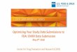 Optimizing Your Study Data Submissions to FDA: OVRR Data ... · Biologics Evaluation and Research. 3. SBIA Webinar - May 8, 2018 4 ... •Protocol Deviations (DV) •Medical History