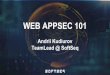 WEB APPSEC 101 Andrii Kudiurov TeamLead @ SoftSeq · Plan 1. Basic knowledge to start 2. Never trust user input. How HTTP works. 3. Misconfiguration 4. Hidden options && forced navigation