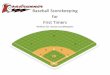 Baseball Scorekeeping for First Timers For Beginners.pdf · The Scorebook is important. It is the official game record and is used to record every pitch, at bat, and defensive play