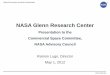 NASA Glenn Research Center NAC...National Aeronautics and Space Administration NASA Glenn Research Center Senior Management National Aeronautics and Space Administration CD–48534
