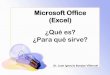 Microsoft Office ¿Qué es? ¿Para qué sirve?intranet.sanluis.gob.mx/wp-content/uploads/2019/04/... · 2019. 4. 9. · Microsoft Excel es una aplicación de hojas de cálculo que