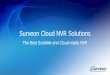 Surveon Cloud NVR Solutions · •Surveon Enterprise NVR with Infortrend Cloud Storage Native with Surveon NVR advantages of enterprise design, data protection, and high reliability
