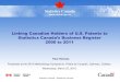 Linking Canadian Holders of U.S. Patents to Statistics Canada ......Linking Canadian Holders of U.S. Patents to Statistics Canada’s Business Register 2000 to 2011 Paul Holness Presented
