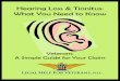 Hearing Loss & Tinnitus: What You Need to Know...VA Regional Office and notifying them that you need to file a hearing loss and/or tinnitus claim. The claim form, with your name and