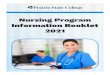 Nursing Program Information Booklet 2021 · 2020. 9. 11. · nursing program (ADN) consists of a PSC admissions application, completed nursing intent form, official high school transcript