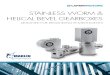 StainleSS Worm & Helical bevel gearbox brochure 2015... Stainless Steel Worm Gearbox Sizes the stainless