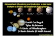 David Catling & Tyler Robinson Univ. of Washington · 2013. 7. 8. · Atmospheric Chemistry and Radiaon in the Solar System as Guides to Exoplanet Atmospheres David Catling & Tyler