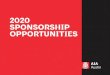 2020 SPONSORSHIP OPPORTUNITIES...AIA Austin members and members of the public through their annual awards celebrations. The AIA Austin Design Awards Celebration is our biggest party