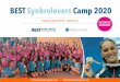 BEST Synkrolovers Camp 2020 · 2020. 2. 6. · gym coach for synchronised swimmers and will be passing on his expertise during the camp gym sessions. Aditional Staff For every 10