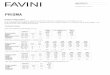 FAVINI · PRISMA Descrizione Prodotto e-mail: info@favini.com Website: Scheda - 5.032019 Carte e cartoncini caratterizzati da una feltromarcatura classica, prodotti con cellulosa