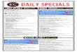Daily Specials - ecdiner.com€¦ · TUNA SALAD CHICKEN SALAD SHRIMP SALAD LUNCH PASTA BOWLS 9.99 Choice of: SPAGHETTI & MEATBALLS or MEAT SAUCE FETTUCCINE ALFREDO SPAGHETTI CARBONARA