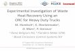 Experimental Investigation of Waste Heat Recovery Using an ...exoes.com/site_v2/wp-content/uploads/2017/12/EORCC-Presentation... · 4th Engine ORC Consortium Workshop November 15