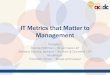IT Metrics that Matter to Managementilta.personifycloud.com/webfiles/productfiles/914342/ACT4.pdf · senior management. Learn which metrics can help you position IT to be perceived