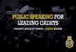 PUBLIC SPEAKING FOR LEADING CADETS · public speaking for leading cadets the navy league of canada – alberta division