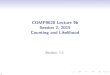 COMP9020 Lecture 9b Session 2, 2015 Counting and Likelihoodcs9020/16s2/lec/lec09b.pdf · COMP9020 Lecture 9b Session 2, 2015 Counting and Likelihood Revision: 1.2 1. ... special properties)